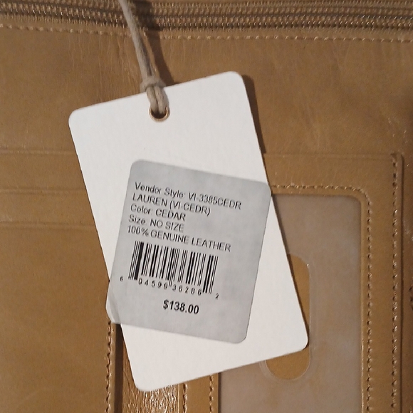 HOBO Camel Leather Wristlet - Picture 4 of 6